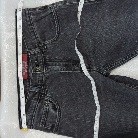 Levi's 511 Black Distressed Denim Jeans Boys Size 27x27 - Picture 13 of 14